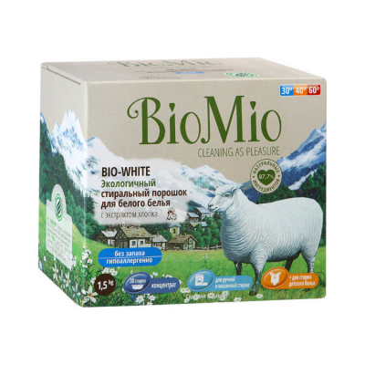 Bio-Mio Экологичное стир.порошок для белого белья