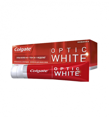 Зуб.паста Колгейт Optic White 75мл (1+1 ПРОМО)